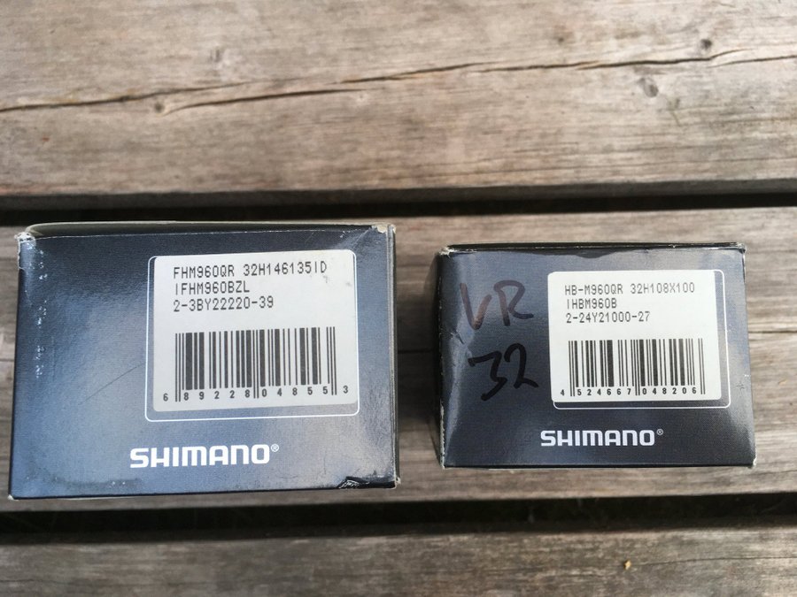 Shimano XTR navset, M960 32 hål inkl quickrelease ny i originallåda!