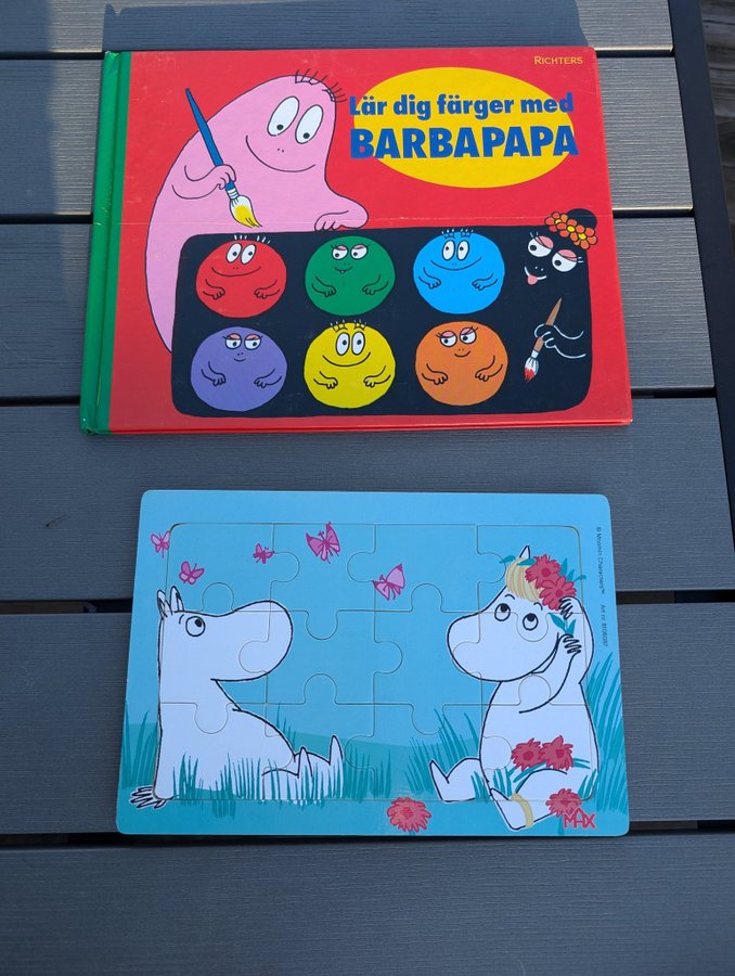 Mumin Trollen pussel  Lär dig färger med Barbapapa