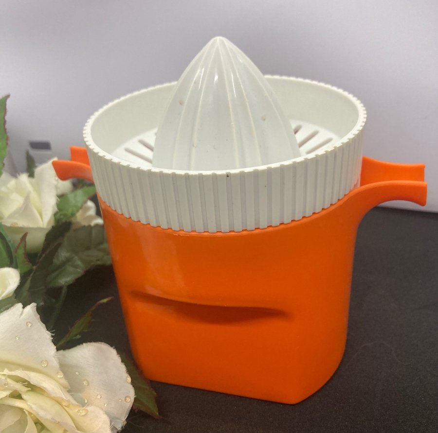 Retro 60-tal citruspress orange Gustavsberg design plast Duett