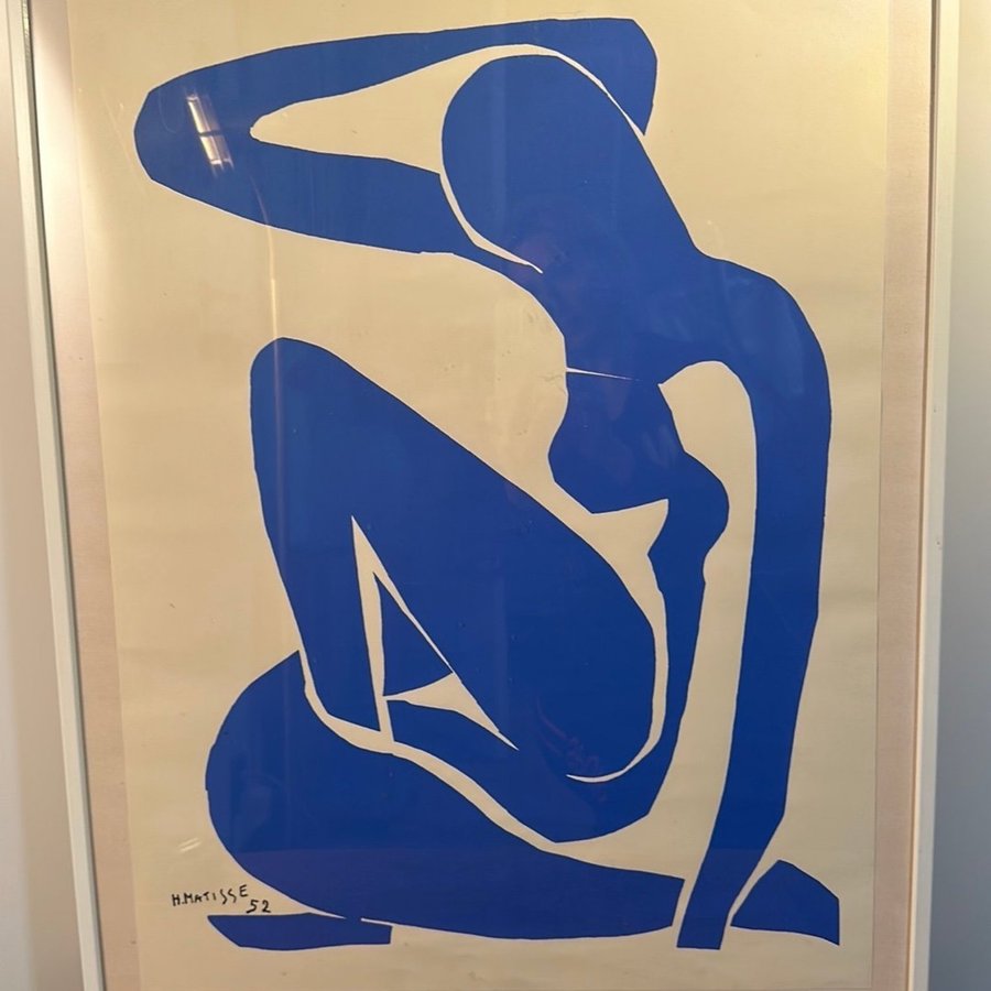 HENRI MATISSE, "Blue nude" Serigrafi, signerad, daterad i trycket -52