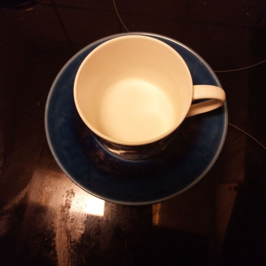 Kaffekopp med fat Rörstrand Pi 60-tal retro