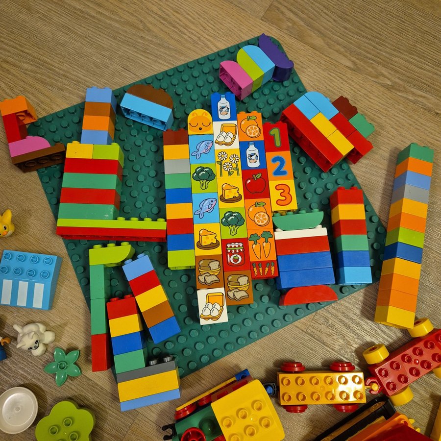 Lego Duplo - Stort Set med Fordon, Djur och Figurer