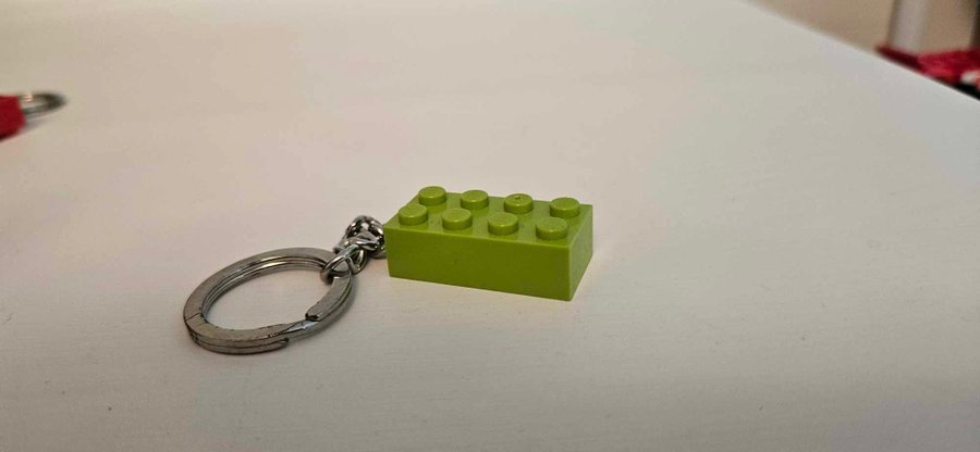 Lego Nyckelring Grön/Limegrön brick 2x4