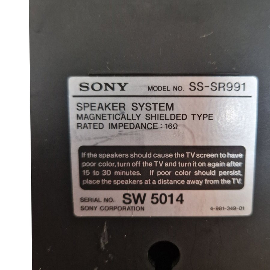 Sony SS-SR991 högtalare