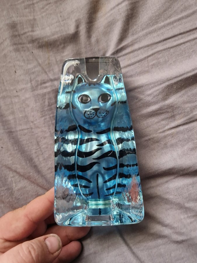 Sjö Glas Bruk Katt Figur kostaboda