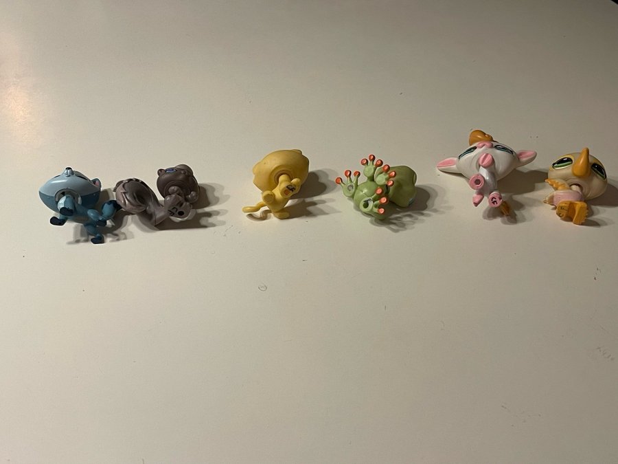 6 st Littlest Pet Shop figurer