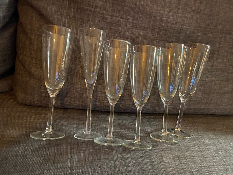 Champagneglas  3 st drinkglas