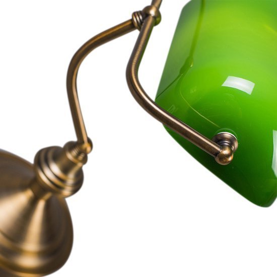 Bureaulamp met groene kap