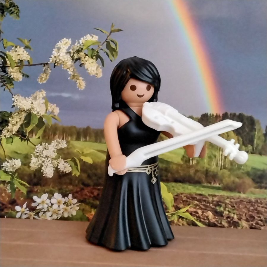 Playmobil kvinna med fiol/violin