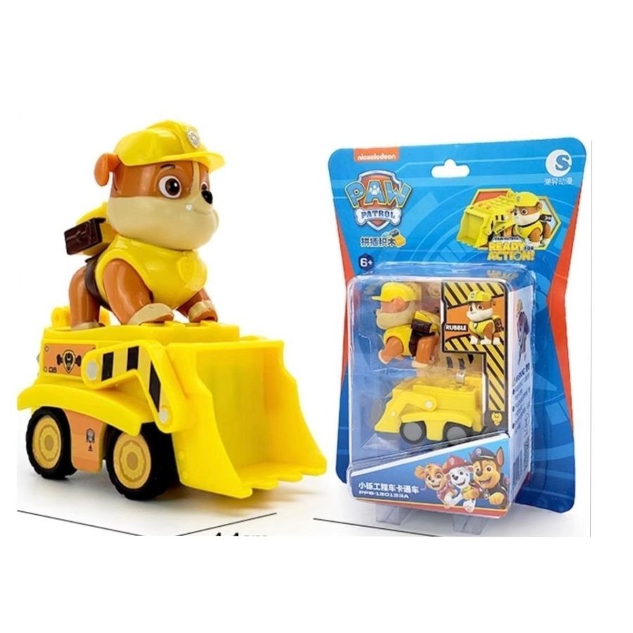 Paw Patrol Rubble figur bilar fordon