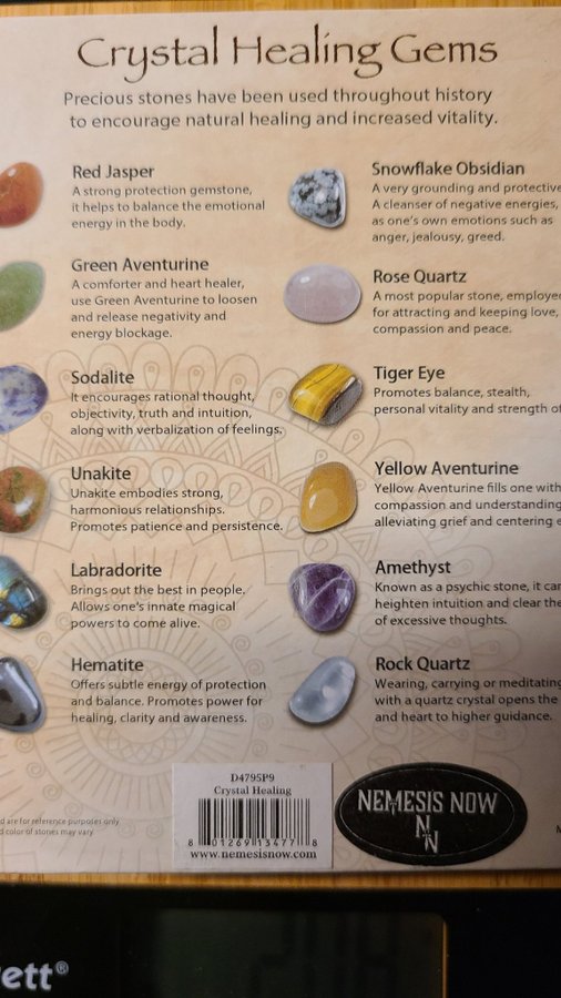 Crystal Healing Gems (äkta stenar / genuine Gemstones)