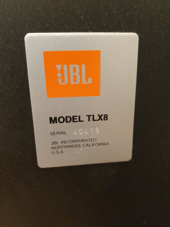 Begagnade högtalare JBL TLX8