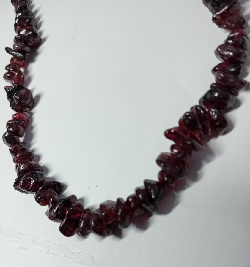 Real garnet necklace