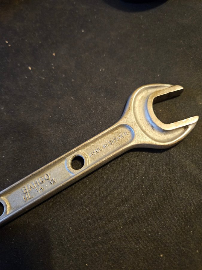 Vintage Bahco UL 5/8"- 3/4" Gaffelnøgle