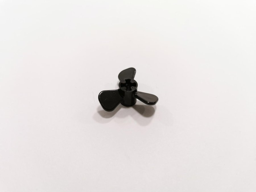 Lego - propeller - 3 blad - part 6041 - svart