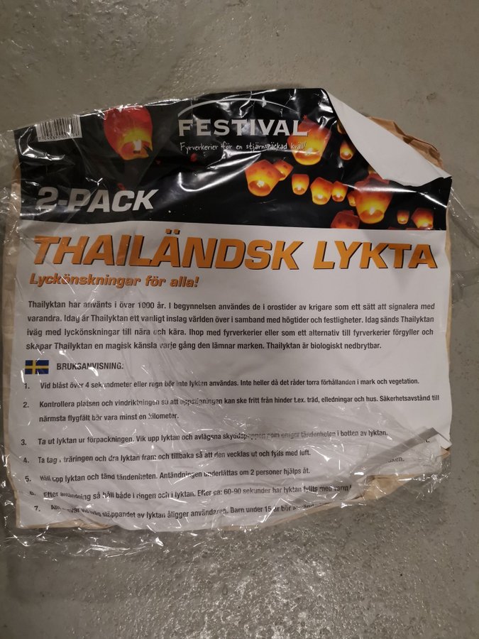 2-pack Thailändska Lyktor rislykta/khom loy