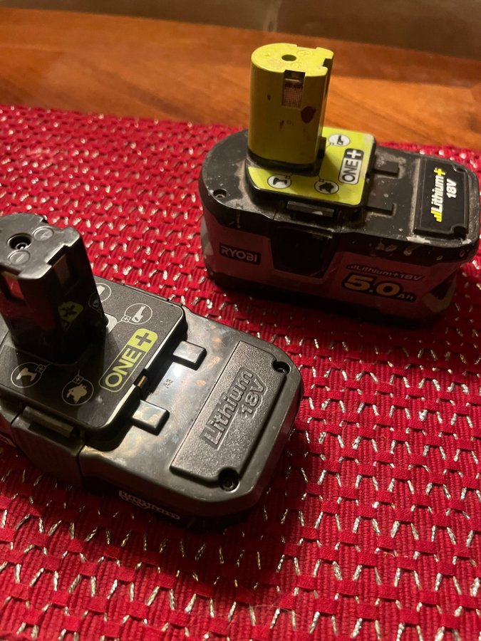 Ryobi 18V Batterier