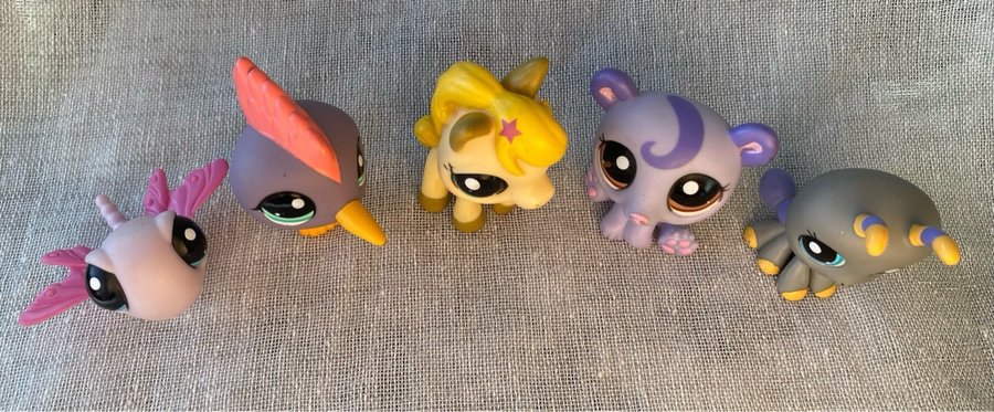 LPS: Littlest Pet Shop 5 st figurer