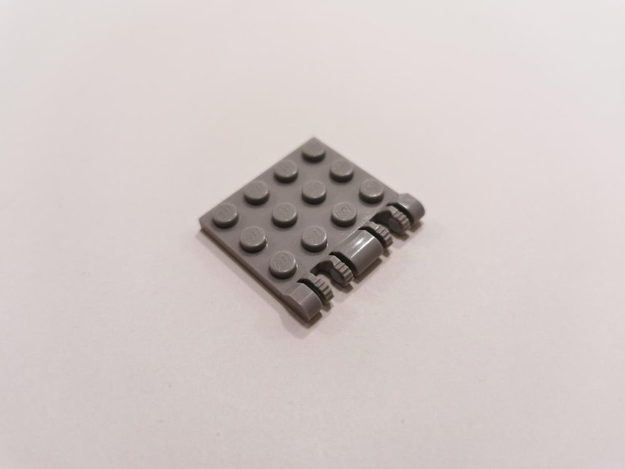 Lego - hinge - ledad - tak - 3x4 - part 44570 - ljusgrå (bluish)