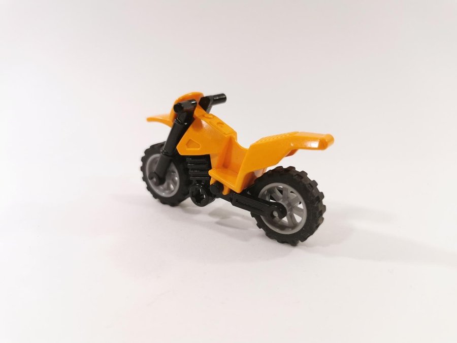 Lego - fordon - motorcykel - cross - orange