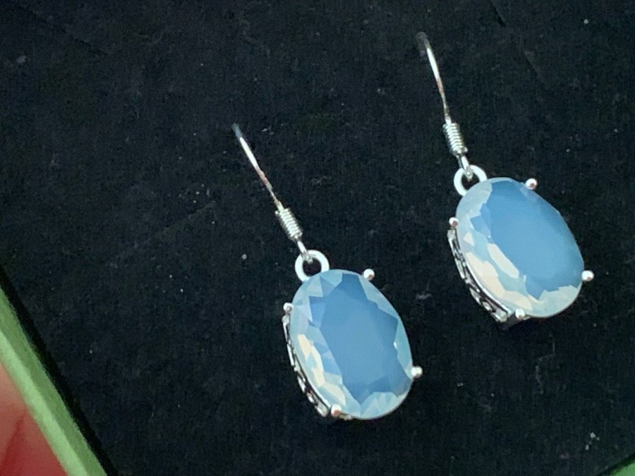 Wonderful opalite earrings silver 925 - stone queen