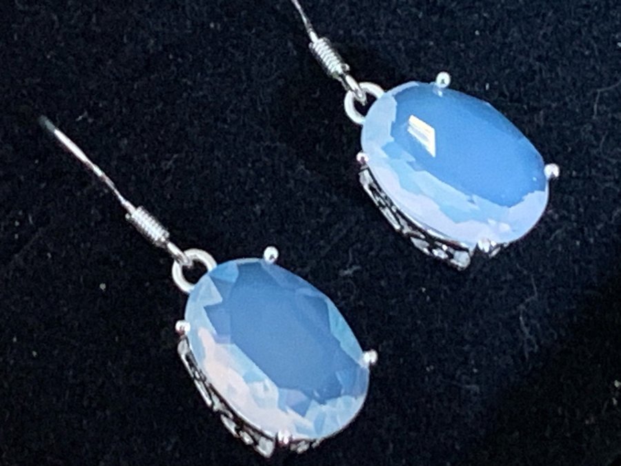 Wonderful opalite earrings silver 925 - stone queen