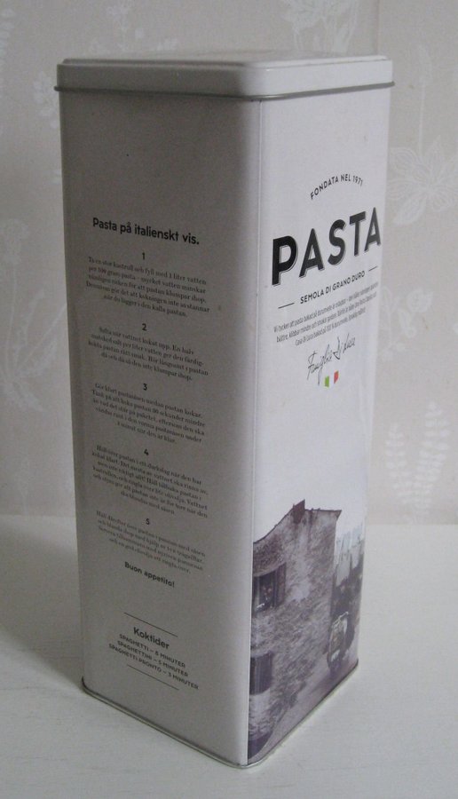 Stor burk / plåtburk Pasta ZETA