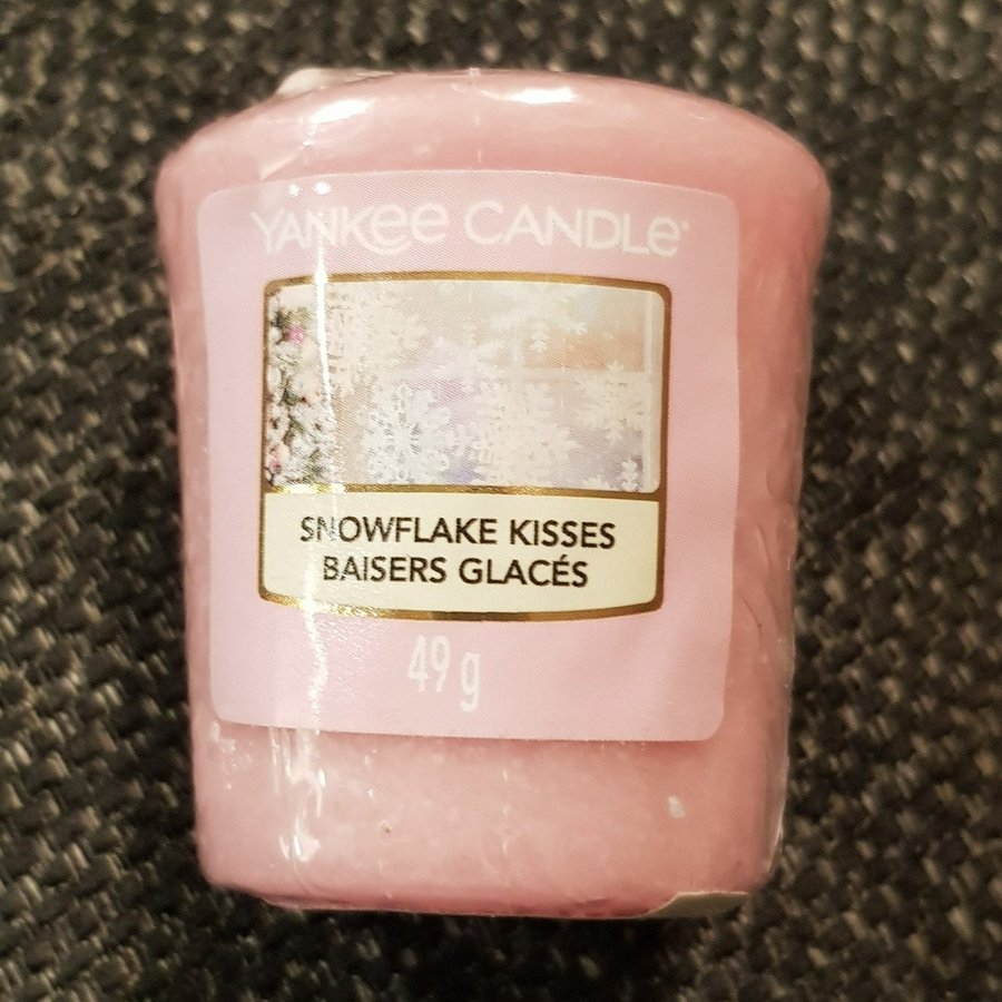 Yankee Candle, doftljus, "Snowfalke Kisses", JUL, Billig frakt.