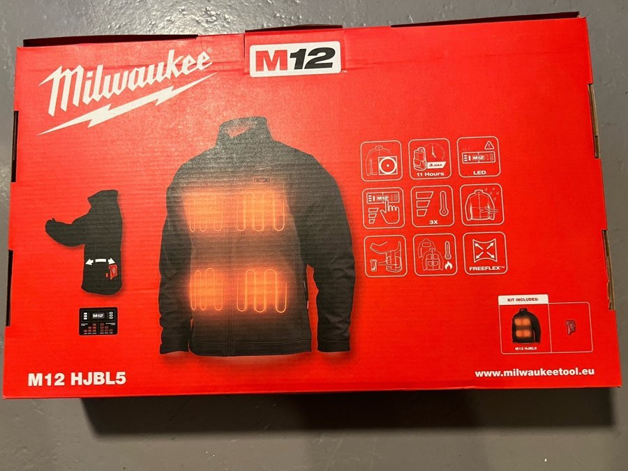 Milwaukee värmejacka M12 HJBL5-0 XXXL