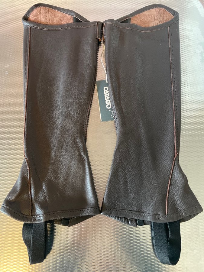 Catago short chaps, S, skinn, oanvända