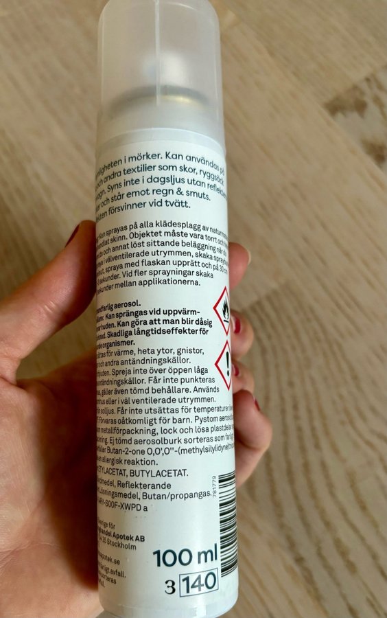 Reflex-Spray för Textilier 100 ml