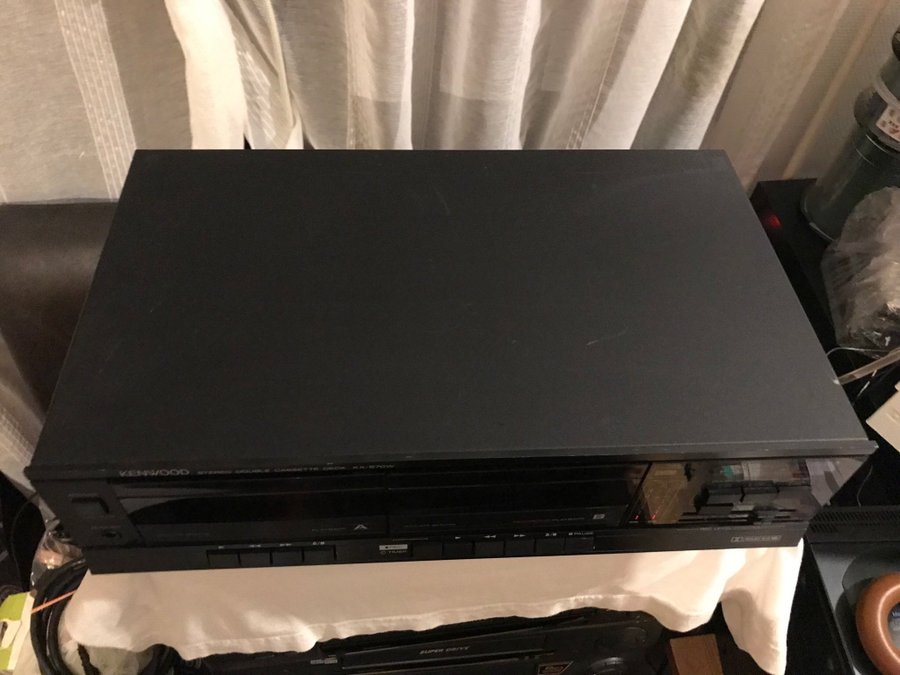 Kenwood KX-57CW Stereo Double Cassette Deck * sparsamt använd*fungerar perfekt*