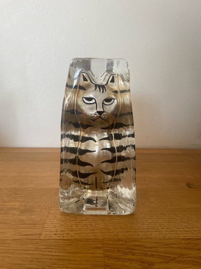 Katt i glas från Sea Glasbruk, Renate Stock Paulsson