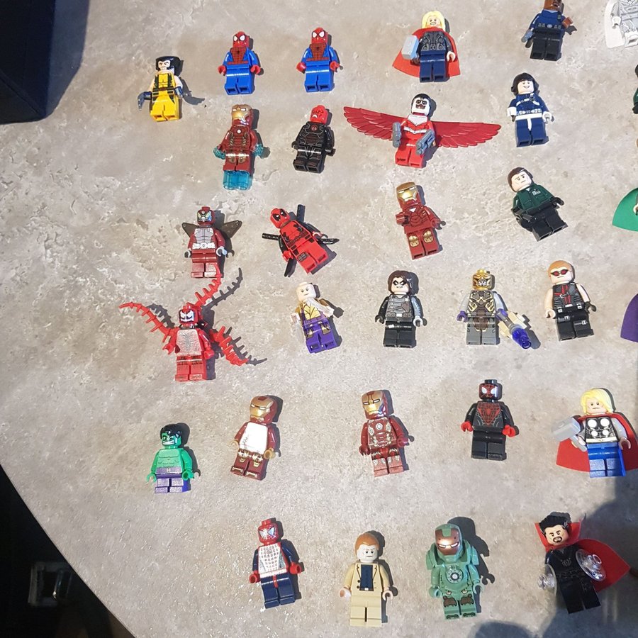 Lego Marvel Super Heroes Avengers Iron Man LOT 50+ figurer + tillbehör