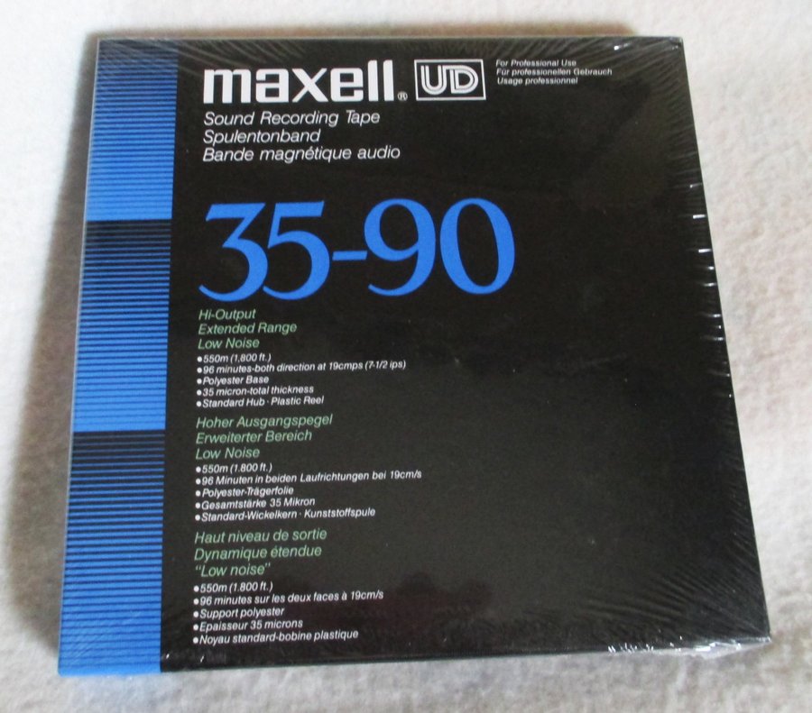 NYTT INPLASTAT Maxell UD 35-90 rullband.