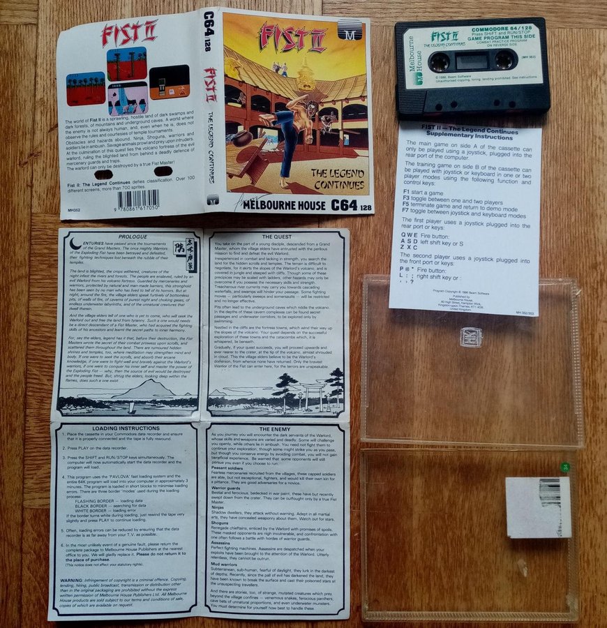 Fist II - The Legend Continues (Melbourne House) ->TESTAD<- Commodore 64 Spel