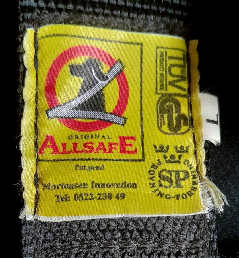 Allsafe hundsele med reflexer, storlek L! TÜV, SP