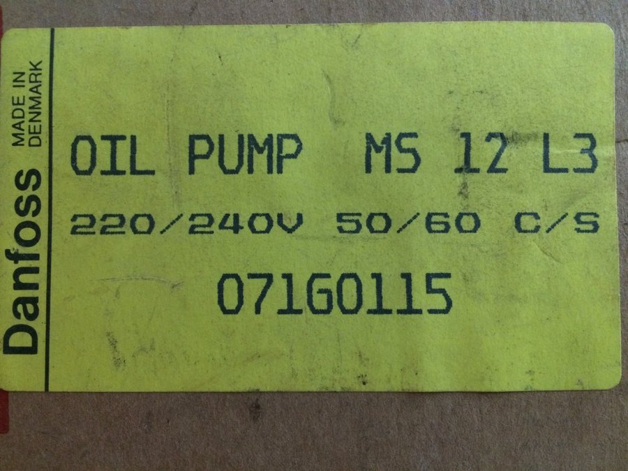 Danfoss Oljepump MS 12 L3