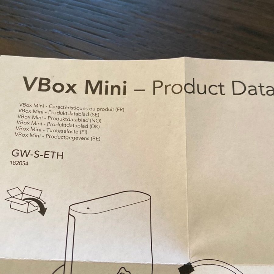 Vbox Mini GW-S-ETH 182054 från Verisure