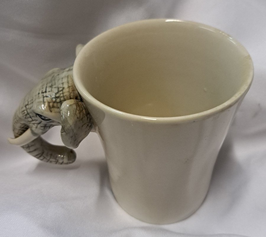 Ermo Elephant Collectors Grey Coffee Mug 3D