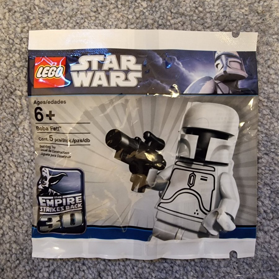 Lego Star Wars Boba Fett White ny i polybag