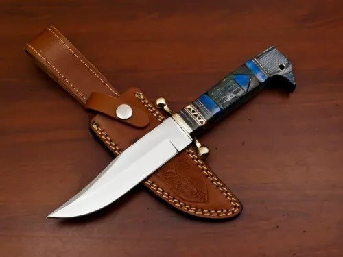 CUSTOM FORGED HANDMADE D2 FIXED BLADE HUNTING KNIFE SURVIVAL KNIFE OUTDOOR KNIF