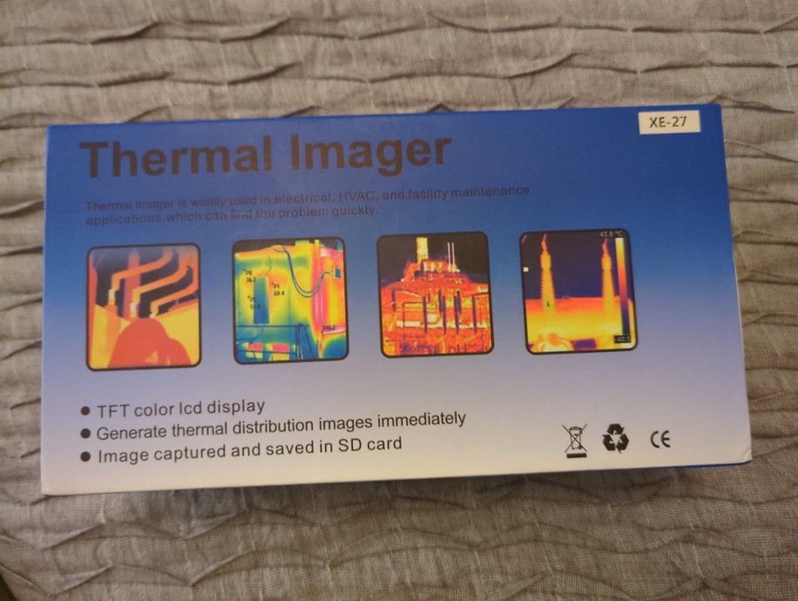 XEAST XE-27 Handheld Thermal Imaging Cam IR 24 inch LCD ny i box med väska!