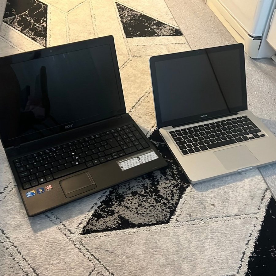 Acer Laptop och Macbook