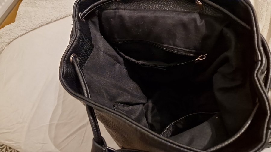 Tom Tailor Läderväska, Backpack, Ryggsäck i äkta läder