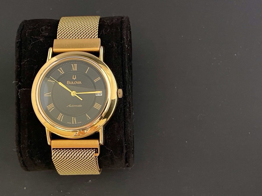 Bulova Automatisk Herrarmbandsur i Guld Swiss Made ETA2892-2