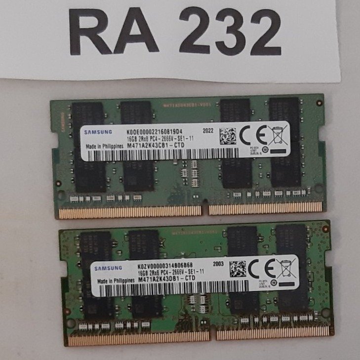 Ram DDR4 32GB  märke : Samsung  för laptop