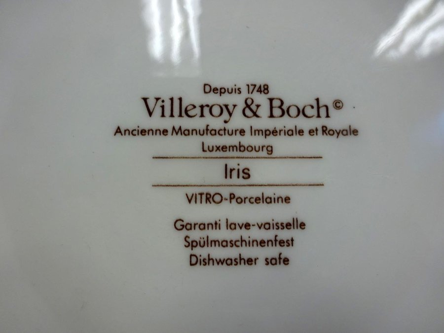 Tallrik Villeroy  Boch Iris Vitro - Porcelaine  Luxembourg