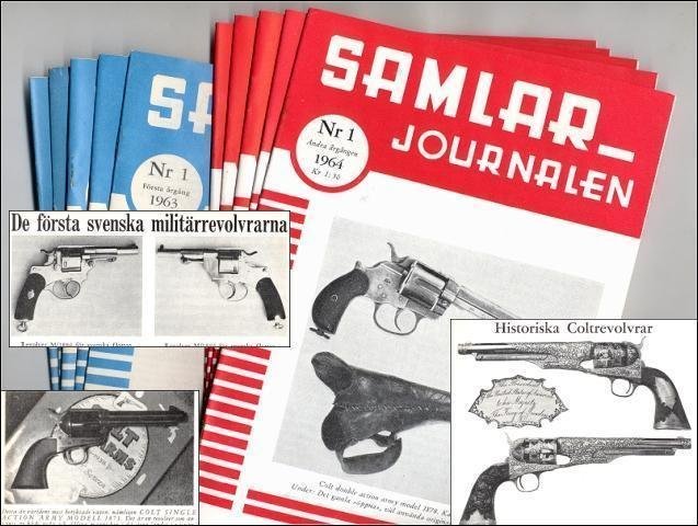 LITTERATUR Tidskrift (10 st) för Bajonett Revolver Colt Pistol mm