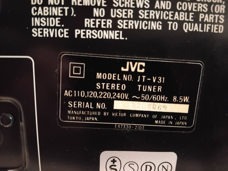 JVC JT-V31 Stereo Tuner